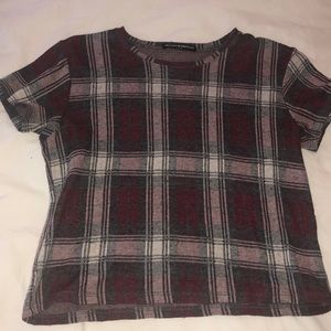Adorable checkered Brandy Melville T-shirt
